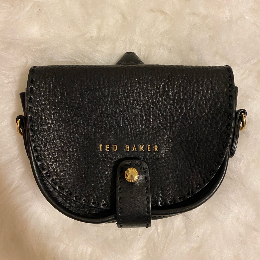 Ted Baker Stab Stitch Leather Mini Crossbody